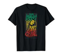 Icónico póster Musical de Bob Marley Un Amor Camiseta, Hombre, Negro, 3XL