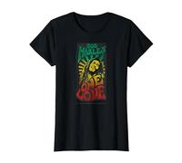 Icónico póster Musical de Bob Marley Un Amor Camiseta, Mujer, Negro, 3XL