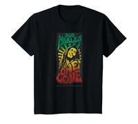 Icónico póster Musical de Bob Marley Un Amor Camiseta, Niños, Negro, 6 años