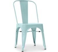 Iconik Interior Industrial Style Silla de Acero para Comedor - Diseño Industrial - Nueva Edición - Stylix Verde Pálido