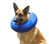 Iconikal Collar de recuperación para perro, grande, azul, cono protector inflable para protección postoperatoria