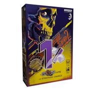 Iconiq Studios Evil Dead 2 1% - Ash Williams Groovy One Percent Party Games - Juegos de cartas - 2 barajas y 2 dados - Diversión rápida