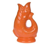 Iconique Orange - Jarra para peces grandes, 28 cm, 1,4 L, glug jug | Diseño icónico Jarrón de peces | Disponible en una amplia gama de colores y en dos tamaños de 1,4 L y 750 ml