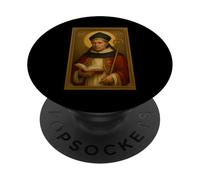 Ícono católico Cristiano de San Albert el Gran PopSockets PopGrip Adhesivo