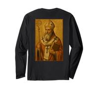 Icono católico Cristiano de San Cirilo de Alejandría Manga Larga