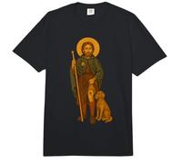 Icono católico Cristiano de San Roque Comfort Colors Adult Heavyweight T-Shirt