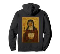 Icono católico Cristiano de Santa Hildegarda de Bingen Sudadera con Capucha