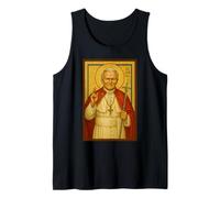 Icono católico Cristiano del Papa Juan Pablo II Camiseta sin Mangas