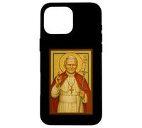 Icono católico Cristiano del Papa Juan Pablo II Carcasa para iPhone 16 Pro MAX