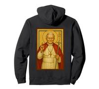 Icono católico Cristiano del Papa Juan Pablo II Sudadera con Capucha