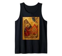 Icono católico de Moisés y la zarza ardiente Camiseta sin Mangas
