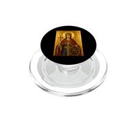 Icono católico de Santa Catalina de Alejandría PopSockets PopGrip para MagSafe