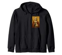 Icono católico de Santa Inés Sudadera con Capucha