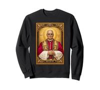 Icono católico del Papa León XIV Sudadera