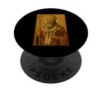 Icono católico Romano de San Cirilo de Alejandría PopSockets PopGrip Adhesivo