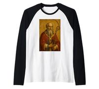 Icono católico Romano de San Ignacio de Antioquía Camiseta Manga Raglan