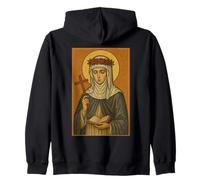 Ícono católico Romano de Santa Catherine de Siena Sudadera con Capucha