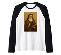 Icono católico Romano de Santa Edith Stein Camiseta Manga Raglan