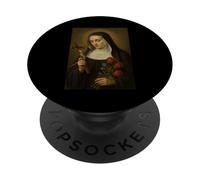 Ícono católico Romano de Santa Rita de Cascia PopSockets PopGrip Adhesivo