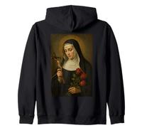 Ícono católico Romano de Santa Rita de Cascia Sudadera con Capucha