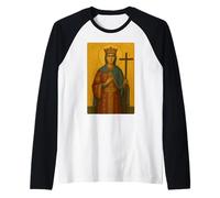 Icono Cristiano ortodoxo de Santa Elena Camiseta Manga Raglan