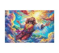 Icono de Jesús en el Mar Tormentoso Rompecabezas 1000 Piezas Cartón Grueso para Coleccionistas Mejora Memoria Desarrollo Cognitivo Diversión Familia Regalo Reyes Magos 1000 PCS