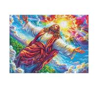 Icono de Jesús sobre el mar Puzzles 500 Piezas Aliviar Estrés Familiar Rompecabezas para Adultos Desafío Intelectual 3D DIY Creativo Decorativo 500 PCS