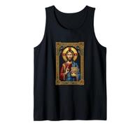 Icono de Pantocrator de Cristo Oriental Cristiano Ortodoxo Camiseta sin Mangas