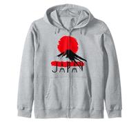Icono de Viaje al Atardecer del Monte Fuji de Japón para Amantes de la Cultura Sudadera con Capucha