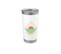 Icono Minimalista de Niagara Falls USA Canadá Nueva York Ontario Vaso térmico de acero inoxidable de doble pared
