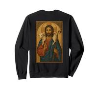 Icono ortodoxo de Cristo Buen Pastor Sudadera