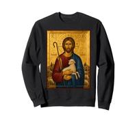 Icono ortodoxo de Cristo Buen Pastor Sudadera