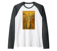 Icono ortodoxo de San Ignacio de Antioquía Camiseta Manga Raglan