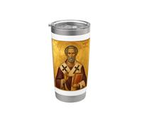 Icono ortodoxo de San Ignacio de Antioquía Vaso térmico de acero inoxidable de doble pared