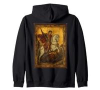 Icono ortodoxo de San Jorge y el Dragón Sudadera con Capucha