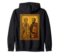 Icono ortodoxo de San Pedro y San Pablo Sudadera con Capucha