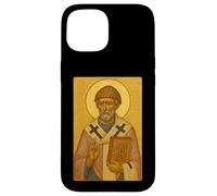 Icono ortodoxo de San Spyridon el Taumaturgo Carcasa para iPhone 15