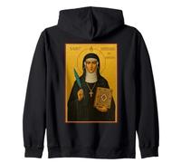 Icono ortodoxo de Santa Hildegarda de Bingen Sudadera con Capucha