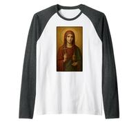 Icono ortodoxo de Santa María Magdalena Camiseta Manga Raglan