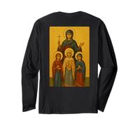 Icono ortodoxo de Santa Sofía y Sus Hijas Manga Larga