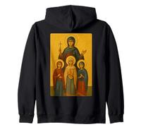 Icono ortodoxo de Santa Sofía y Sus Hijas Sudadera con Capucha
