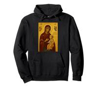 Icono ortodoxo de Theotokos Fovera Prostasia Sudadera con Capucha
