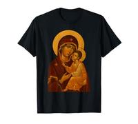 Ícono ortodoxo de Theotokos - Virgen María y Nifrado Jesús Camiseta