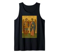 Icono ortodoxo del Arcángel Miguel y Gabriel Camiseta sin Mangas