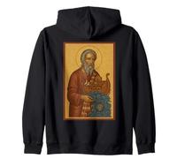 Icono ortodoxo del profeta Noé sosteniendo el Arca Sudadera con Capucha