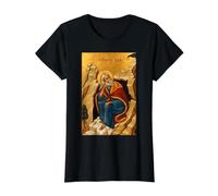 Icono ortodoxo profeta Elías Camiseta gráfica económica, Mujer, Negro, L