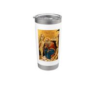 Icono ortodoxo profeta Elías Vaso térmico de acero inoxidable de doble pared