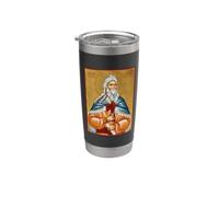 Icono ortodoxo profeta Elías Vaso térmico de acero inoxidable de doble pared
