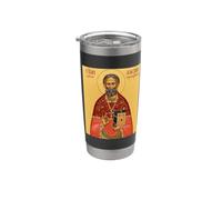 Icono ortodoxo San Alexis de Wilkes-Barre Vaso térmico de acero inoxidable de doble pared