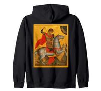 Icono ortodoxo San Jorge derrotando al dragón Sudadera con Capucha